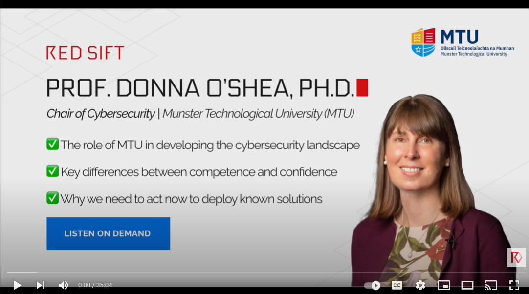 Ask the Expert - Prof. Donna O'Shea joins Rois Ni Thuama Cyber security courses