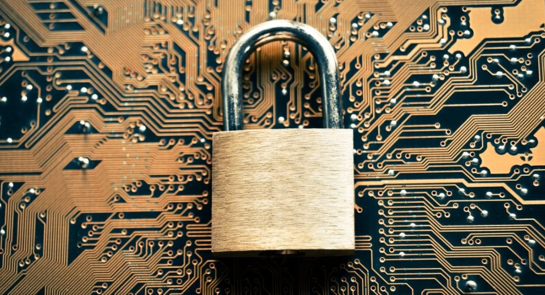 Padlock sitting on circuit cyber security courses